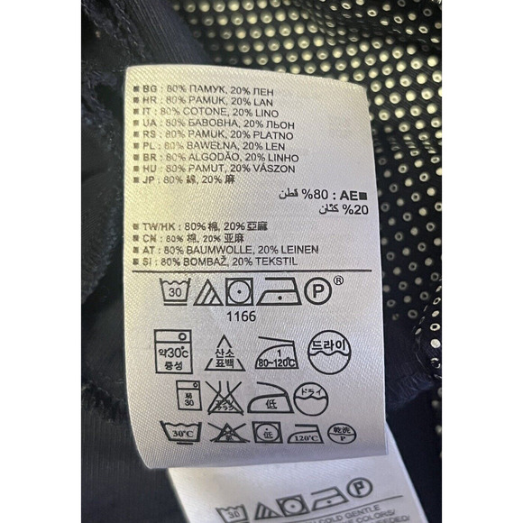 Gap Design And Crafted Fit And Flare Dress 1/2 Sleeves Black And White Size 4 - Picture 7 of 9